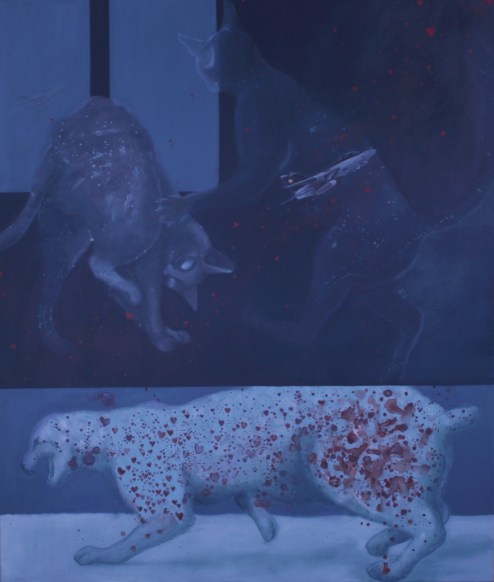 Figli delle stelle acrilico e olio su tela 2010 110x130 cm