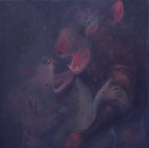 I Promessi Sposi acrilico e olio su tela 2010 60x60cm