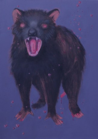 Cos'hai detto??!! acrilico e olio su tela 2010 50x70cm